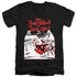 THE YEAR WITHOUT A SANTA CLAUS/SANTA POSTER - S/S ADULT V-NECK 30/1 - BLACK