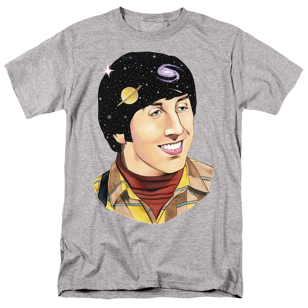 BIG BANG THEORY/HOWARD SPACE - S/S ADULT 18/1 - ATHLETIC HEATHER