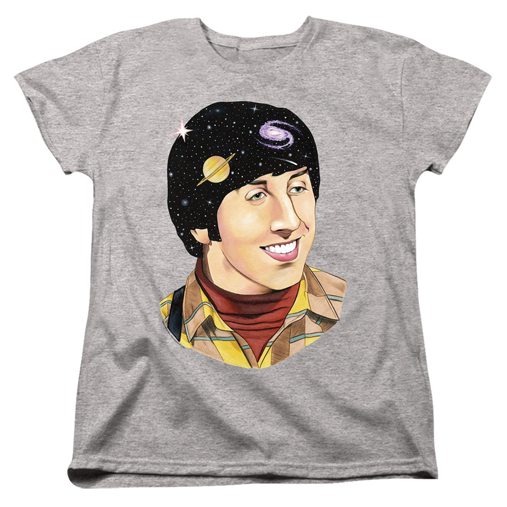 BIG BANG THEORY/HOWARD SPACE - S/S WOMENS TEE - ATHLETIC HEATHER