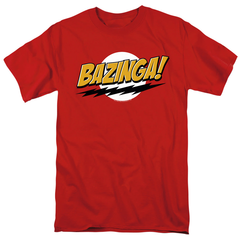 BIG BANG THEORY/BAZINGA - S/S ADULT 18/1 - RED