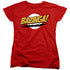 BIG BANG THEORY/BAZINGA - S/S WOMENS TEE - RED
