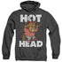 THE YEAR WITHOUT A SANTA CLAUS/HOT HEAD - ADULT HEATHER HOODIE - BLACK