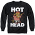 THE YEAR WITHOUT A SANTA CLAUS/HOT HEAD - ADULT CREWNECK SWEATSHIRT - BLACK
