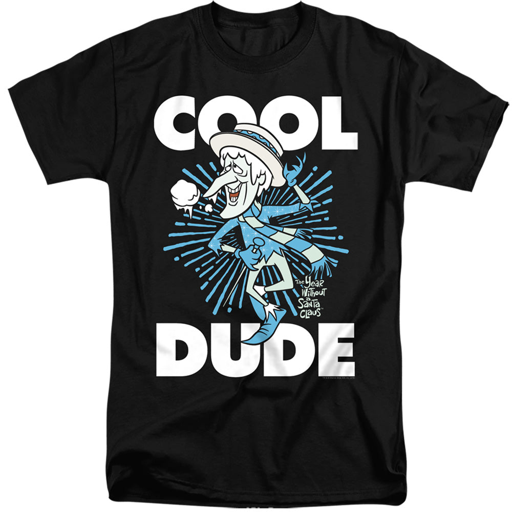 THE YEAR WITHOUT A SANTA CLAUS/COOL DUDE - S/S ADULT TALL 18/1 - BLACK