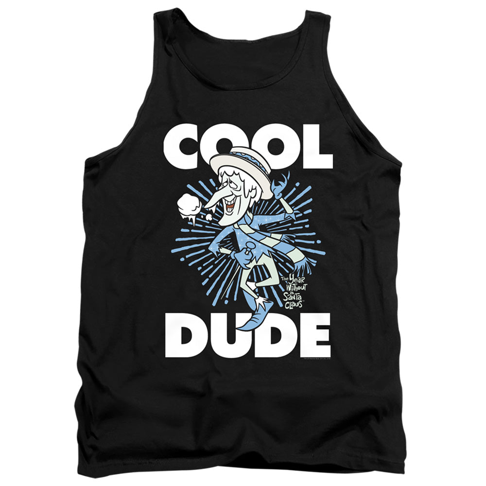 THE YEAR WITHOUT A SANTA CLAUS/COOL DUDE - ADULT TANK - BLACK