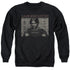 SUPERNATURAL/SAM MUG SHOT - ADULT CREWNECK SWEATSHIRT - BLACK