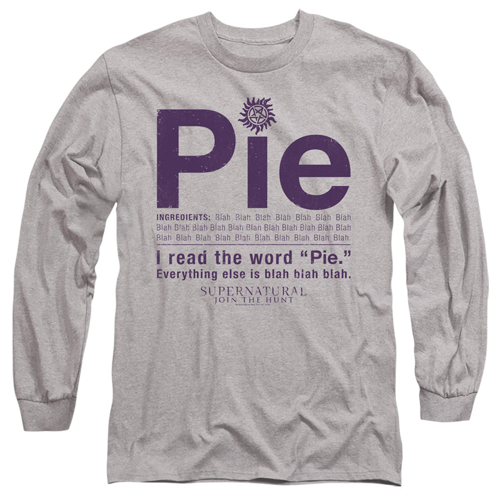 SUPERNATURAL/PIE - L/S ADULT 18/1 - ATHLETIC HEATHER