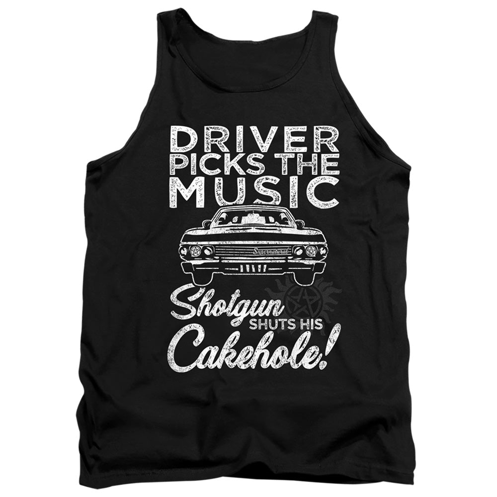 SUPERNATURAL/DRIVER PICKS MUSIC - ADULT TANK - BLACK