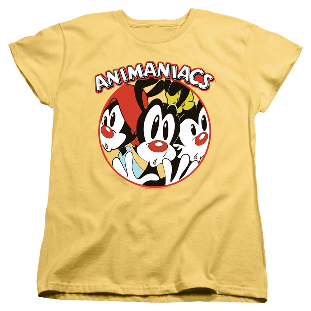 ANIMANIACS/CRAMMED - S/S WOMENS TEE - BANANA