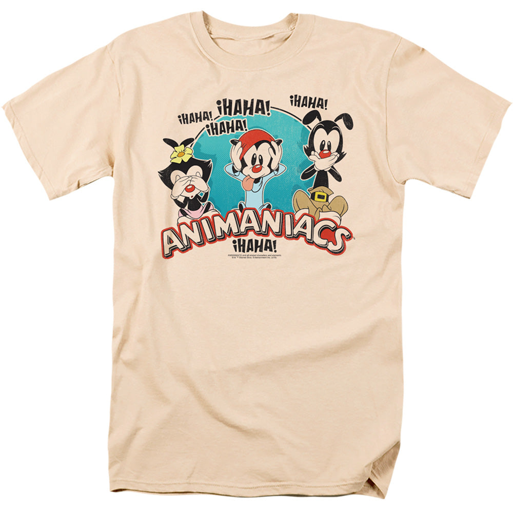 ANIMANIACS/NO EVIL - S/S ADULT 18/1 - CREAM