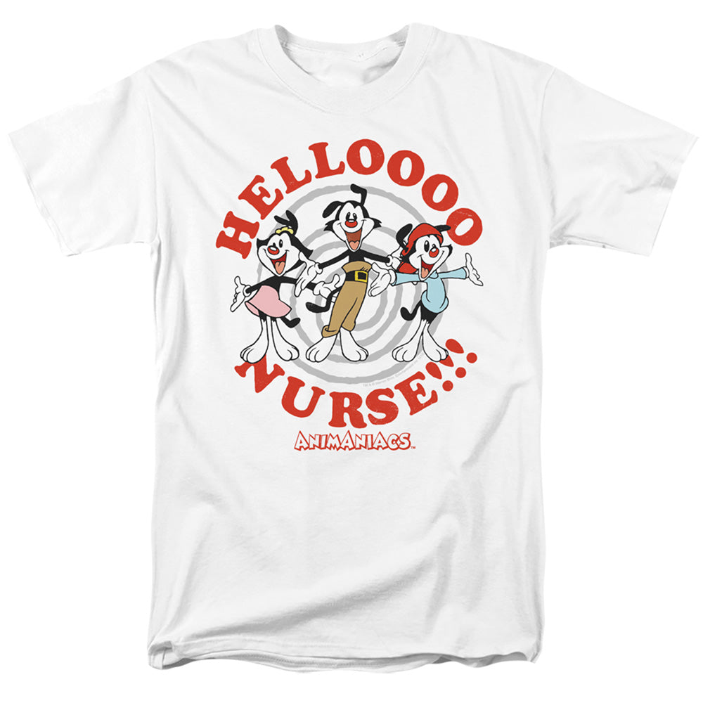 ANIMANIACS/HELLO NURSE - S/S ADULT 18/1 - WHITE