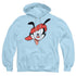 ANIMANIACS/WAKKO HEAD - ADULT PULLOVER HOODIE - LIGHT BLUE