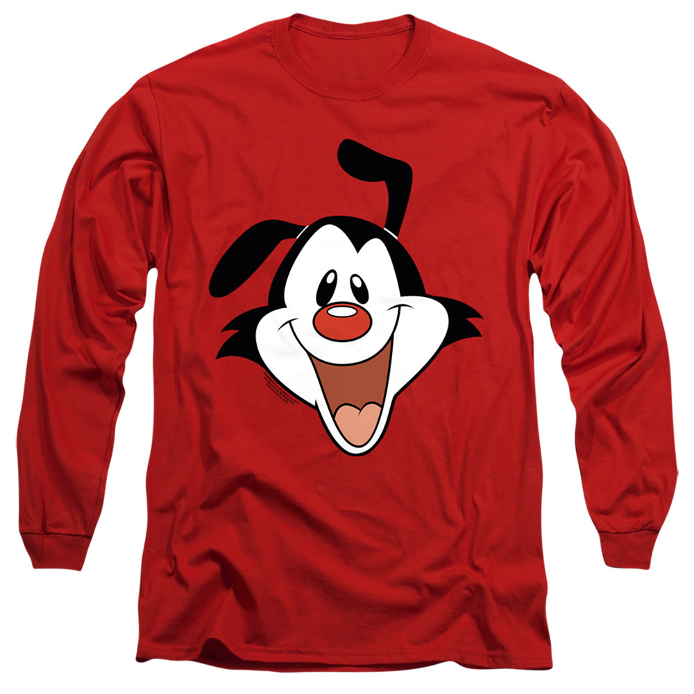 ANIMANIACS/YAKKO HEAD - L/S ADULT 18/1 - RED