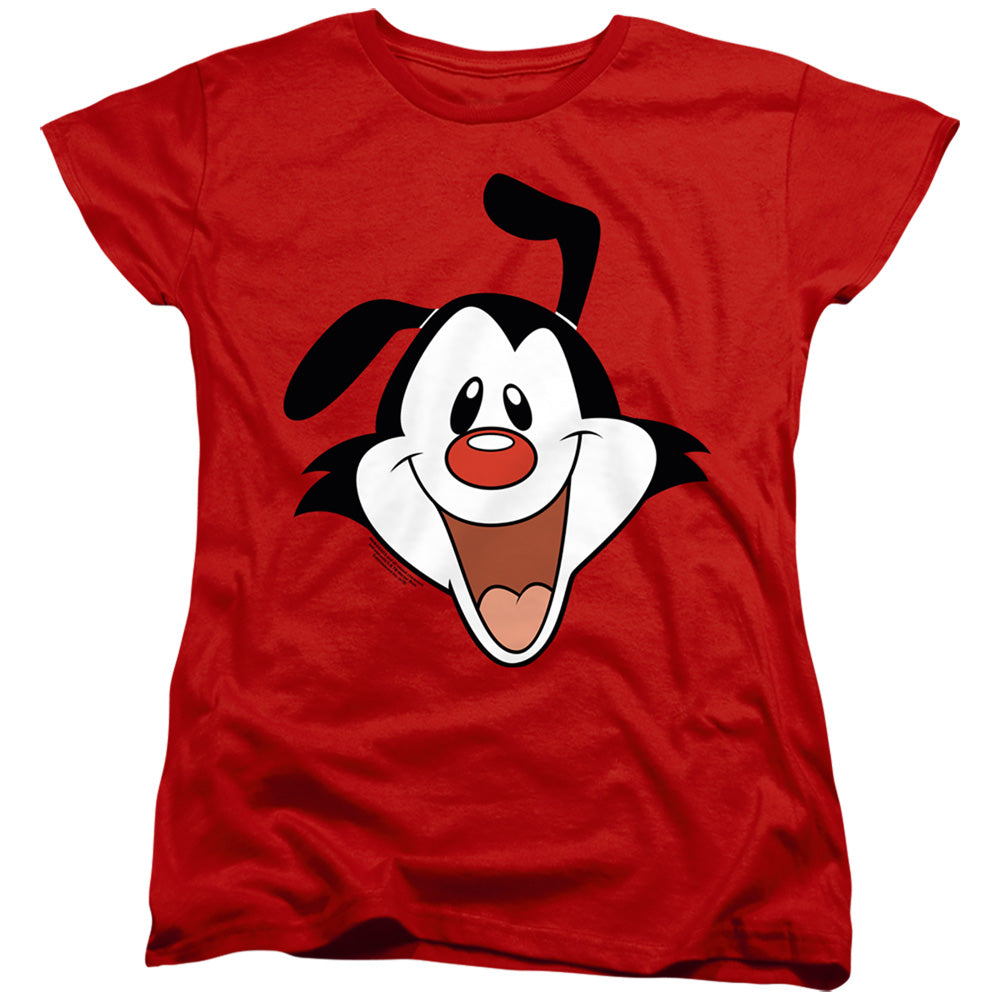 ANIMANIACS/YAKKO HEAD - S/S WOMENS TEE - RED