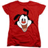 ANIMANIACS/YAKKO HEAD - S/S WOMENS TEE - RED