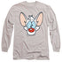 PINKY AND THE BRAIN/PINKY - L/S ADULT 18/1 - SILVER