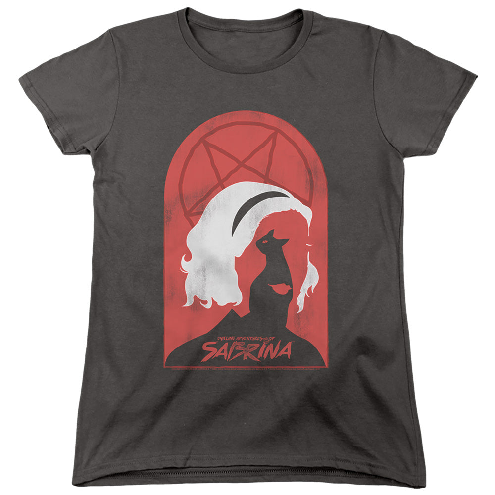 CHILLING ADVENTURES OF SABRINA/SABRINA AND SALEM - S/S WOMENS TEE - CHARCOAL