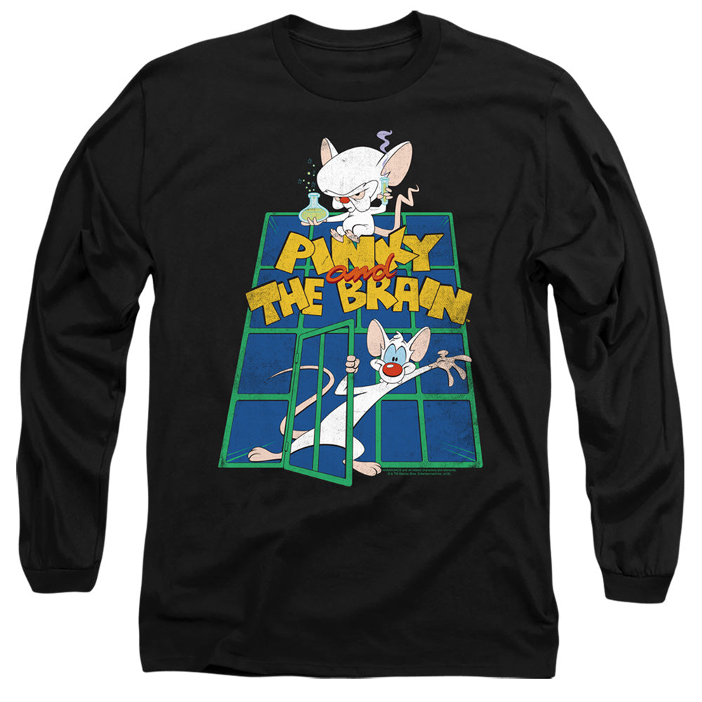 PINKY AND THE BRAIN/OL STANDARD - L/S ADULT 18/1 - BLACK