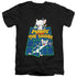 PINKY AND THE BRAIN/OL STANDARD - S/S ADULT V-NECK 30/1 - BLACK