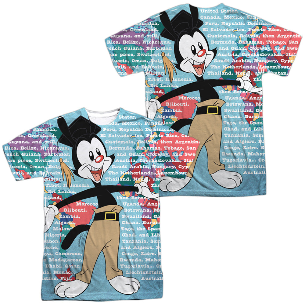 ANIMANIACS/YAKKO WORLD (FRONT/BACK PRINT) - S/S ADULT POLY CREW - MULTI