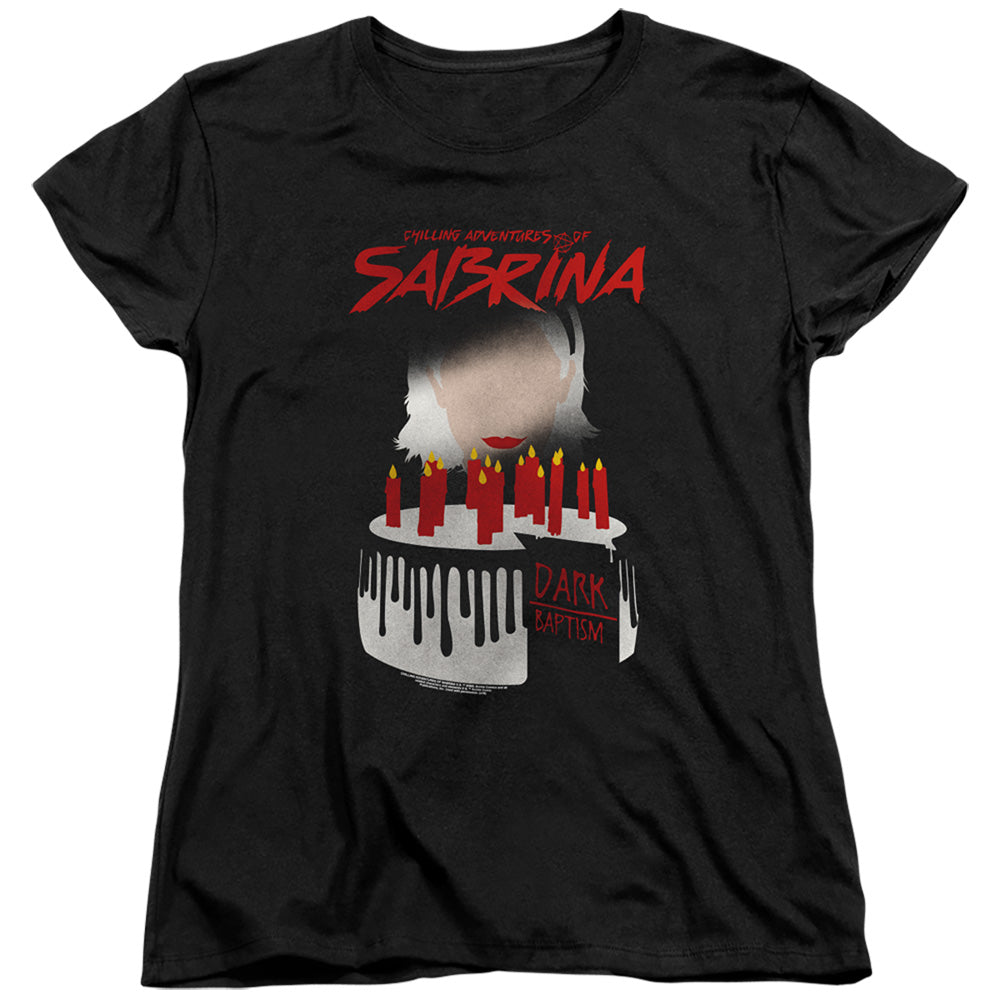 CHILLING ADVENTURES OF SABRINA/DARK BAPTISM - S/S WOMENS TEE - BLACK