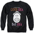 ANIMANIACS/GOOD IDEA BAD IDEA - ADULT CREWNECK SWEATSHIRT - BLACK