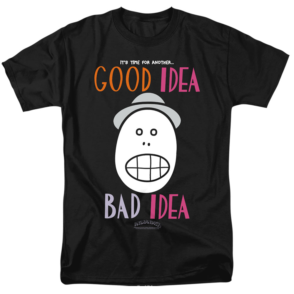 ANIMANIACS/GOOD IDEA BAD IDEA - S/S ADULT 18/1 - BLACK