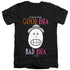 ANIMANIACS/GOOD IDEA BAD IDEA - S/S ADULT V-NECK 30/1 - BLACK