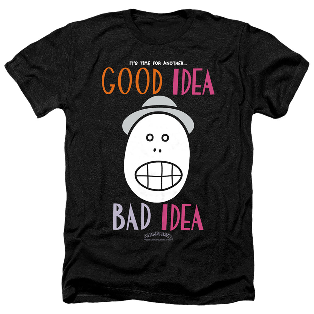ANIMANIACS/GOOD IDEA BAD IDEA - ADULT HEATHER - BLACK
