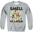 ANIMANIACS/SMELL YA LATER - ADULT CREWNECK SWEATSHIRT - ATHLETIC HEATHER
