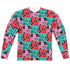 ANIMANIACS/SQUARES (FRONT/BACK PRINT) - L/S ADULT POLY CREW  - MULTI