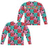 ANIMANIACS/SQUARES (FRONT/BACK PRINT) - L/S ADULT POLY CREW  - MULTI