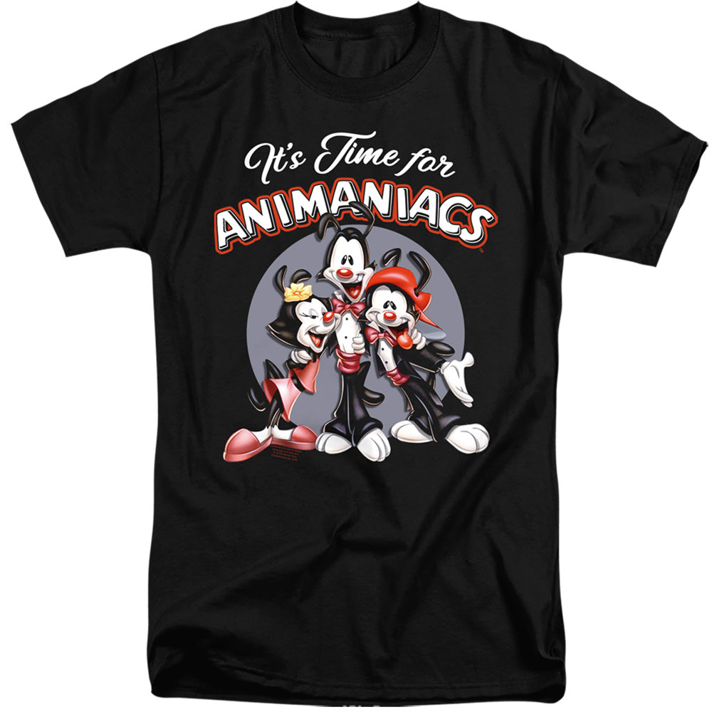 ANIMANIACS/ITS TIME FOR - S/S ADULT TALL 18/1 - BLACK