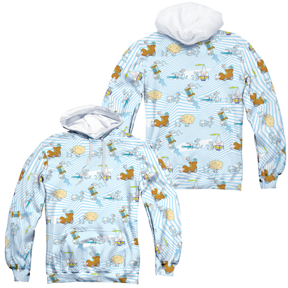 ANIMANIACS/EXPERIMENTS (FRONT/BACK PRINT) - ADULT POLY PULLOVER HOODIE - MULTI