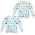 ANIMANIACS/EXPERIMENTS (FRONT/BACK PRINT) - L/S ADULT POLY CREW  - MULTI