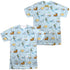 ANIMANIACS/EXPERIMENTS (FRONT/BACK PRINT) - S/S ADULT POLY CREW - MULTI