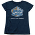 WHITE CASTLE/DISTRESSED LOGO - S/S WOMENS TEE - NAVY