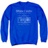 WHITE CASTLE/BY THE SACK - ADULT CREWNECK SWEATSHIRT - ROYAL BLUE