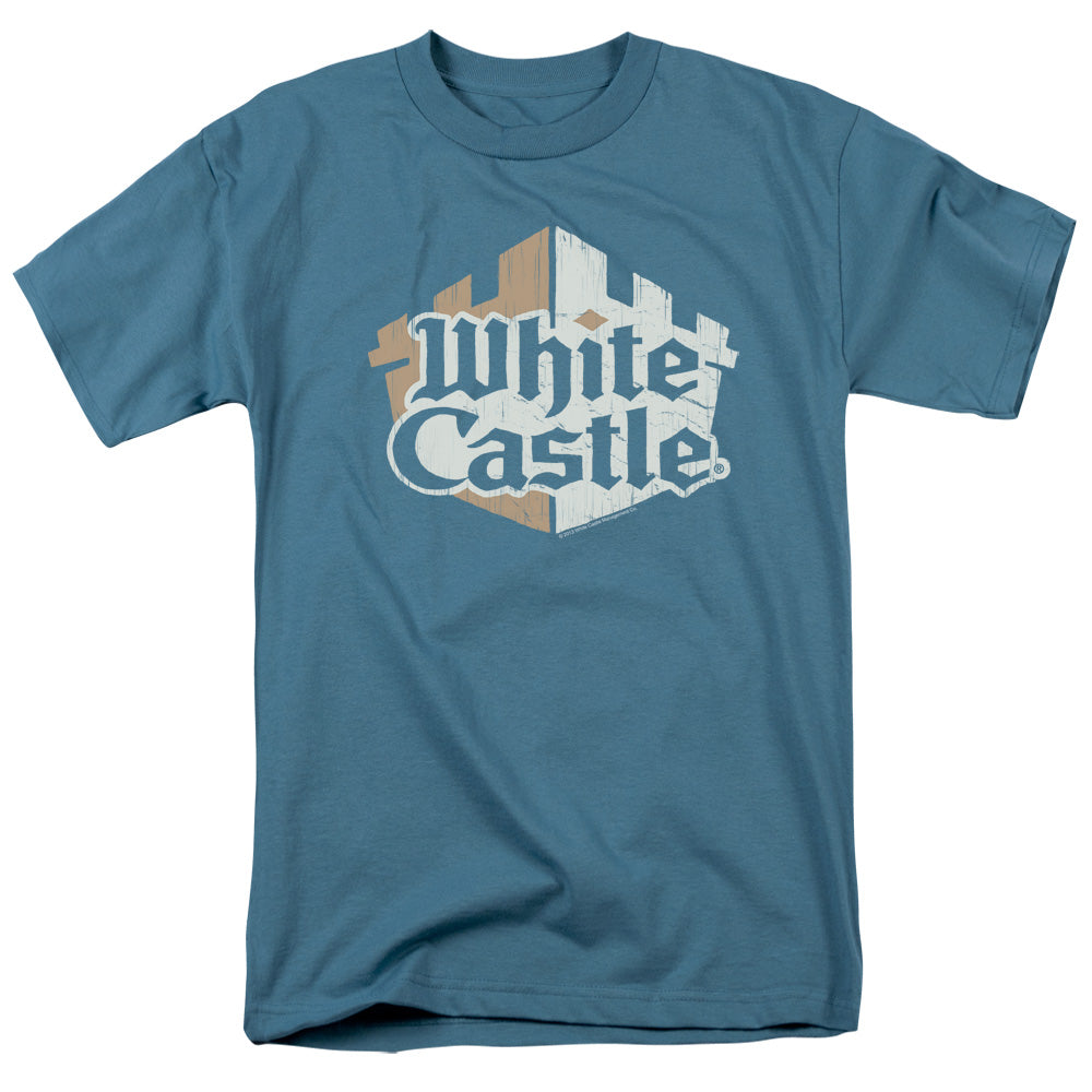 WHITE CASTLE/TORN LOGO - S/S ADULT 18/1 - SLATE