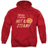 WHITE CASTLE/HOT &AMP; STEAMY - ADULT PULLOVER HOODIE - RED