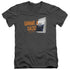 WHITE CASTLE/GIMMIE A SACK - S/S ADULT V-NECK 30/1 - CHARCOAL