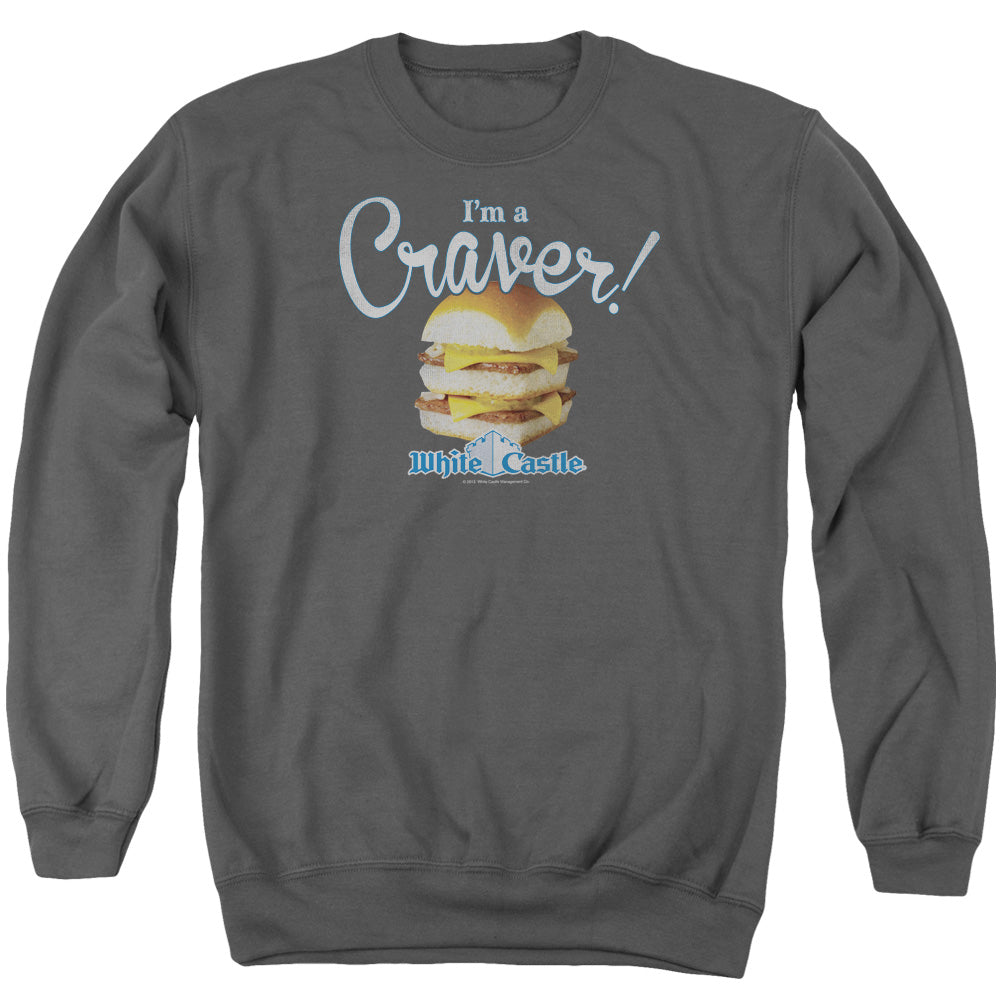 WHITE CASTLE/CRAVER - ADULT CREWNECK SWEATSHIRT - CHARCOAL