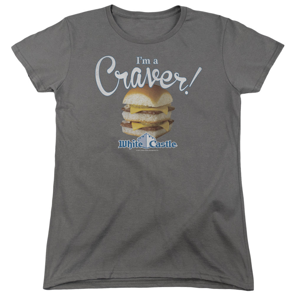 WHITE CASTLE/CRAVER - S/S WOMENS TEE - CHARCOAL