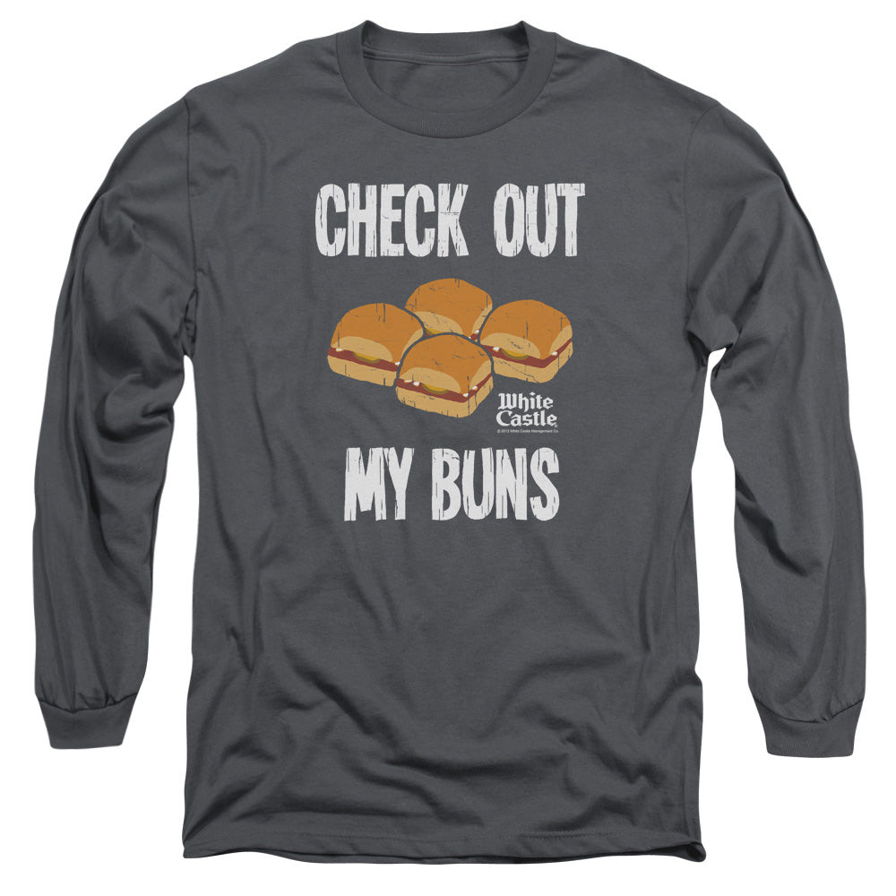 WHITE CASTLE/MY BUNS - L/S ADULT 18/1 - CHARCOAL