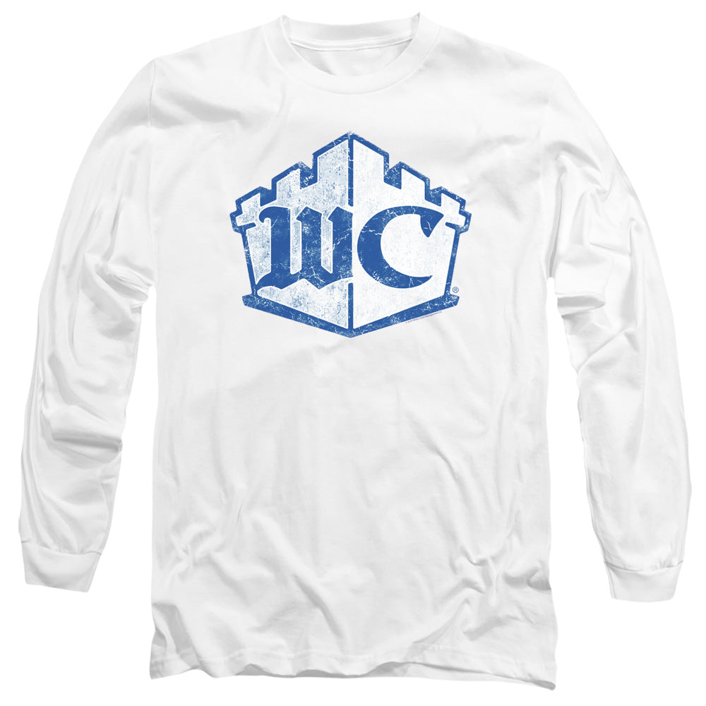 WHITE CASTLE/MONOGRAM -  L/S ADULT 18/1  - WHITE