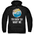 WHITE CASTLE/WANT ME - ADULT PULLOVER HOODIE - BLACK