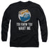 WHITE CASTLE/WANT ME -  L/S ADULT 18/1  - BLACK