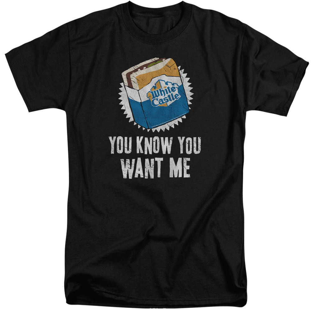 WHITE CASTLE/WANT ME - S/S ADULT TALL 18/1 - BLACK