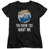 WHITE CASTLE/WANT ME - S/S WOMENS TEE - BLACK