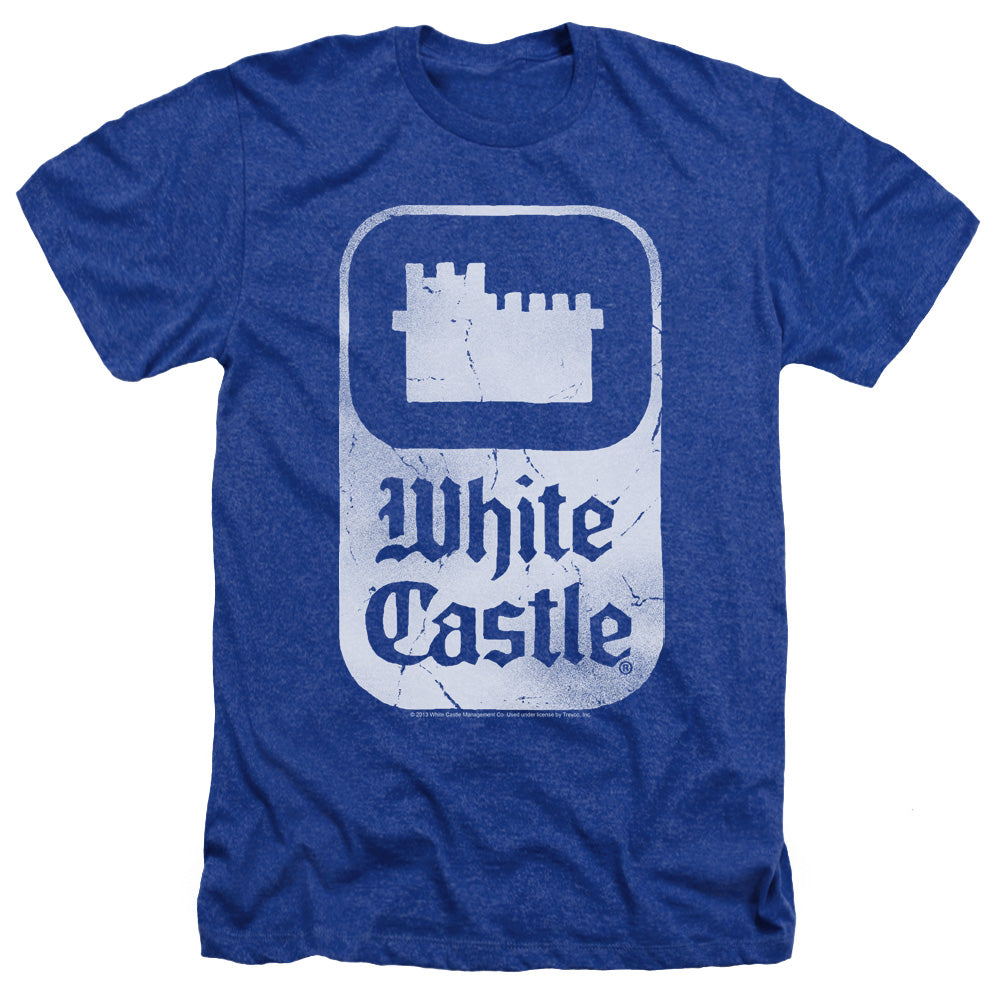 WHITE CASTLE/CLASSIC LOGO - ADULT HEATHER - ROYAL BLUE